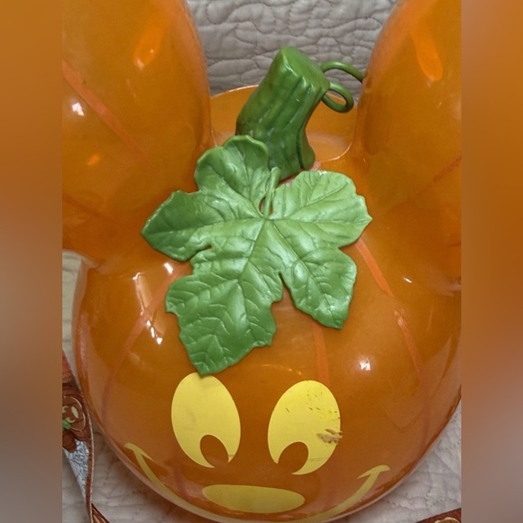 Disney World Mickey Mouse Balloon Pumpkin Popcorn Bucket Halloween DISNEY PARKS - Picture 2 of 9